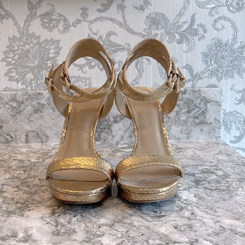 Michael Kors Yellow Gold Platform Heel